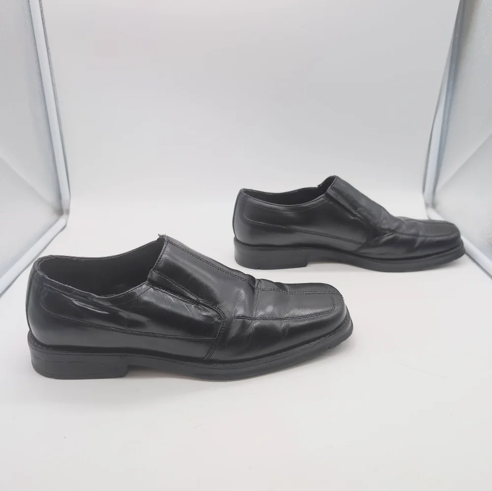 Nunn Bush NXXT Sz 11 Men's Black Leather Slip-On Shoes